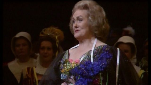 Dame Joan Sutherland at the Royal Opera House