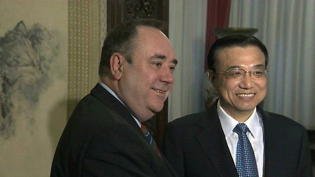 First Minister Alex Salmond and China's Vice Premier Li Keqiang