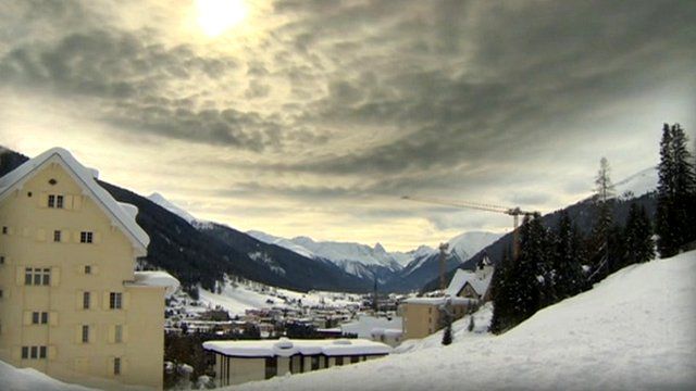 Clouds over Davos skyline