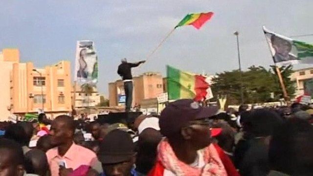 Protesters in Senegal