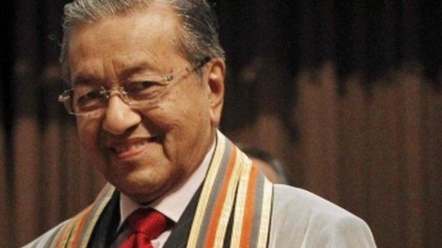 Former Malaysian Prime Minister Mahathir Mohamed