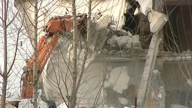 Compound is demolished
