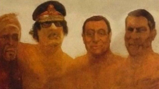 A painting from the Dubai Art festival
