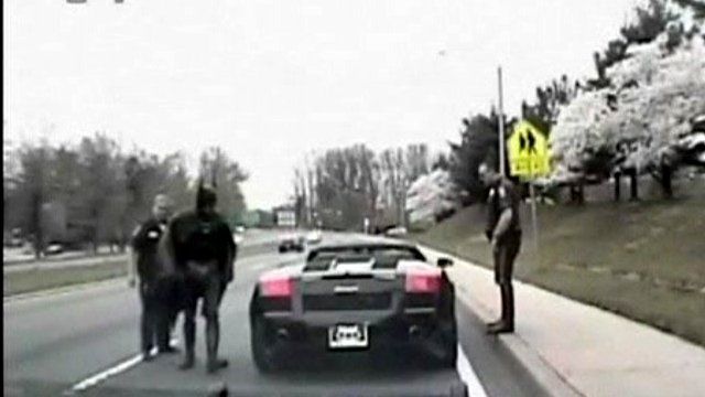'Batman' pulled over