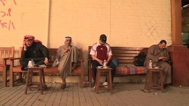 Men on a bench