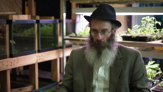 Christopher Toole describes his "aquaponics" fish-farming project