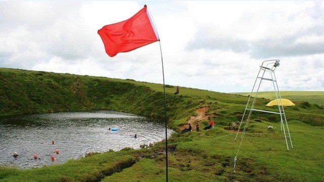 Pop-up lido on Dartmoor
