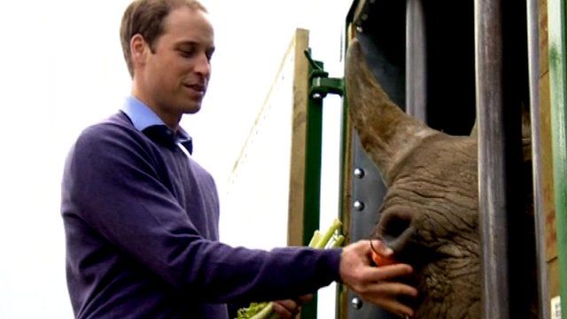 Prince William with Zawadi