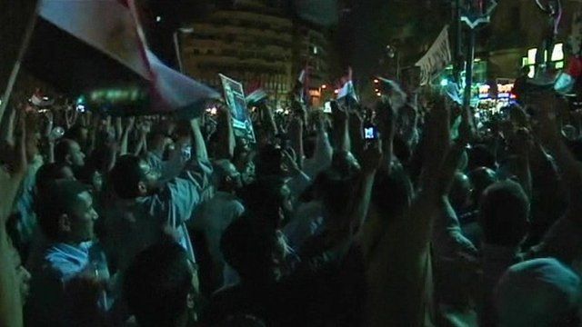 Egyptians in Tahrir Square