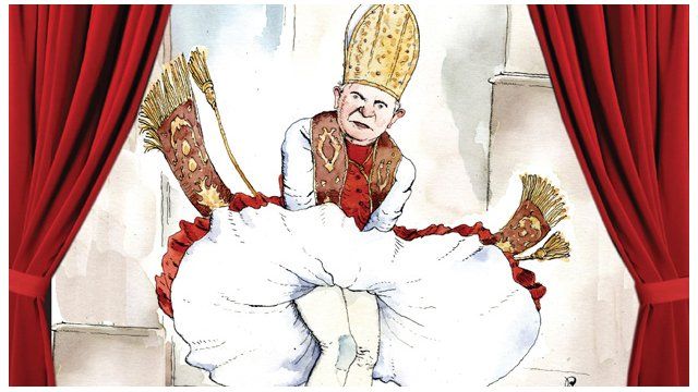 Blown Covers cover photo of the Pope