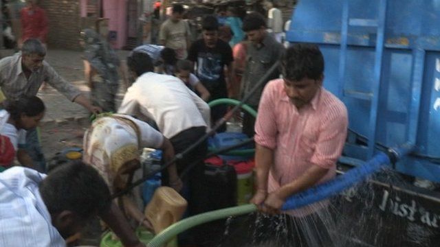 Unrest At Indias Water Shortage Bbc News 0880