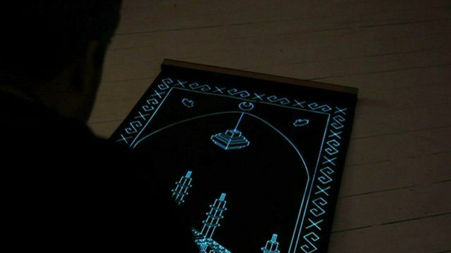 The prayer mat lighting up