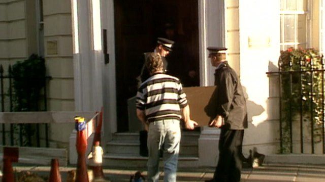 Police at Polly Peck HQ