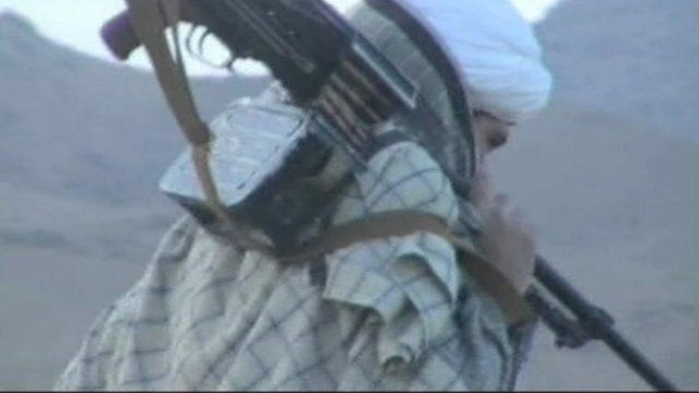 A Taliban fighter