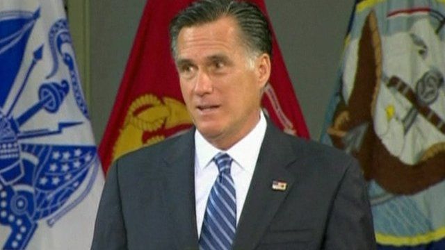 Republican presidential candidate Mitt Romney