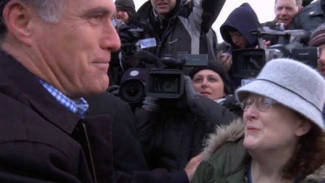 Mitt Romney and character Janeane