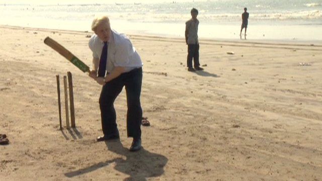 Boris Johnson in Mumbai