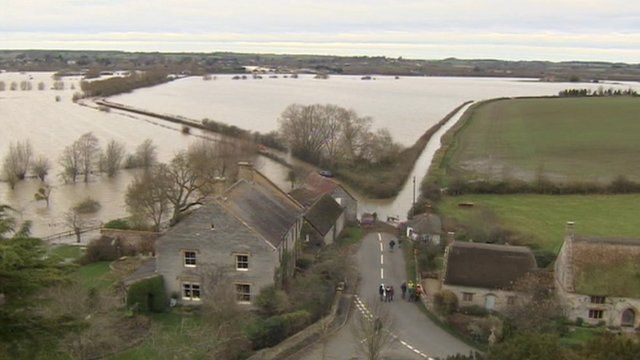 Somerset Village Of Muchelney Remains Cut Off By Floods Bbc News 2747