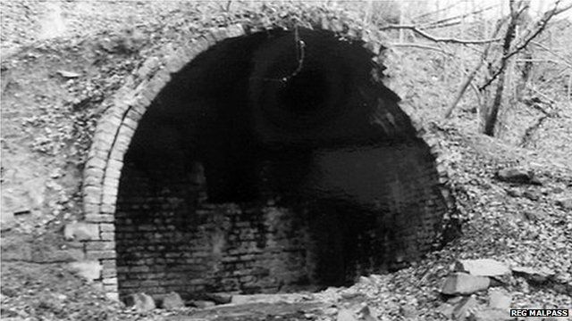 The entrance to the Llan drift mine at Gwaelod-y-Garth