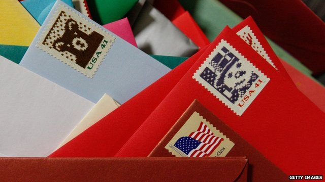 US Christmas stamps