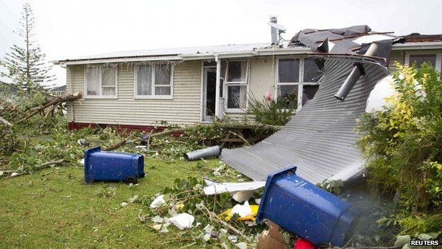 Destroyed home