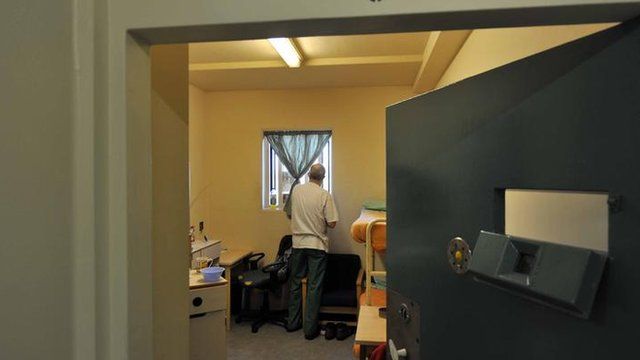 Prisoner in cell