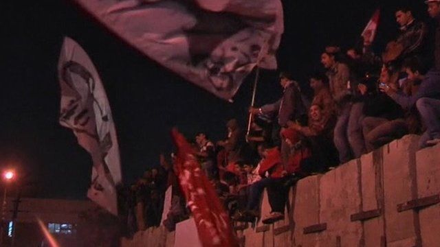 Protesters in Cairo