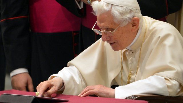 The Pope has posted his first message on his personal Twitter account.