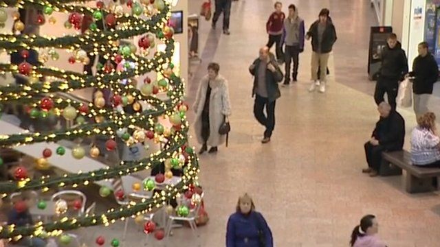 Christmas shoppers