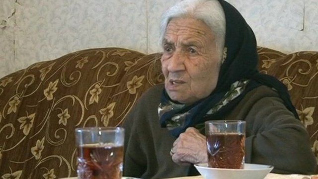 Displaced woman