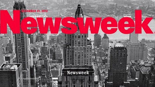 The final print edition of Newsweek magazine