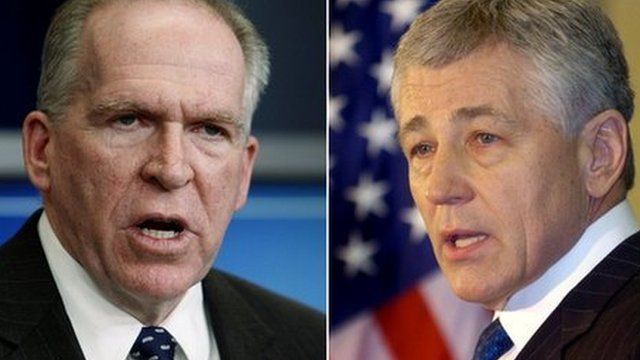 John Brennan and Chuck Hagel
