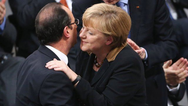 Angela Merkel and Francois Hollande