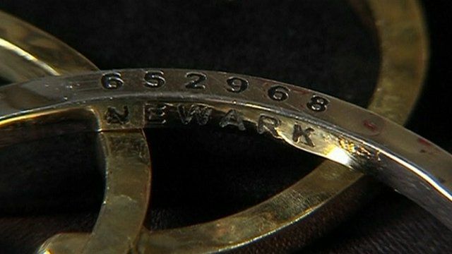 Bangle made from melted down weapons