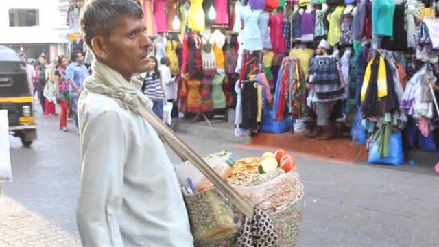 Indian street trader