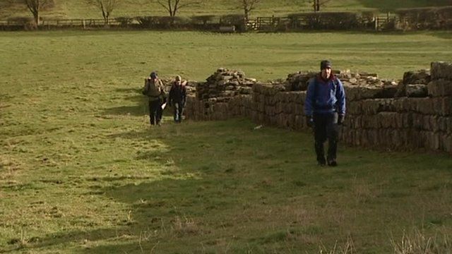 Walkers on Hadrian's Wall