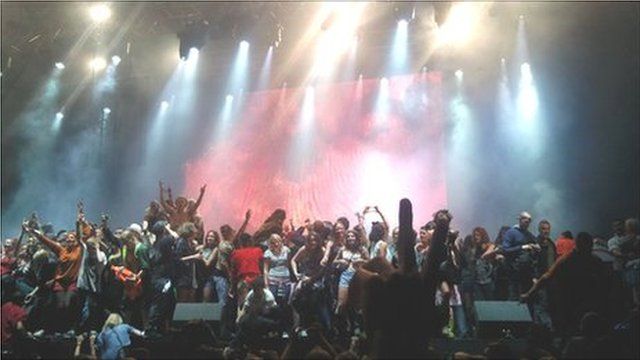 M.I.A. causes festival invasion at Big Chill Festival