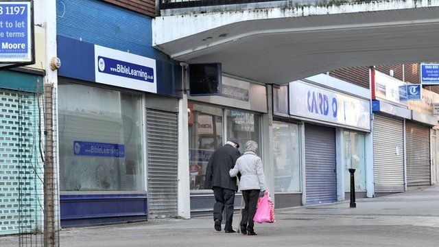 Closed shops on British high street