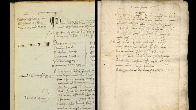 Proclamation calling for the arrest of Machiavelli