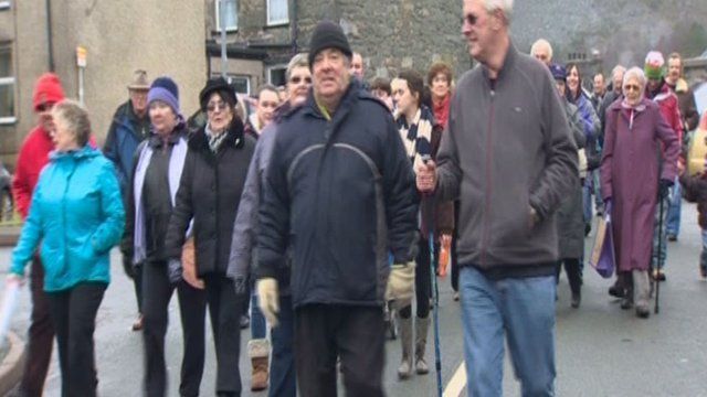 The Blaenau Ffestiniog hospital protest