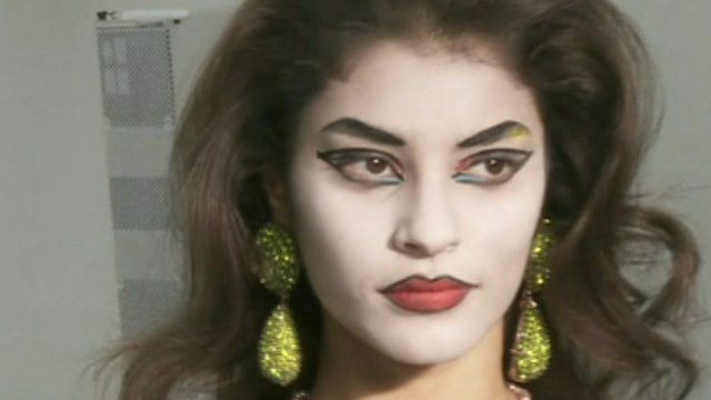 Vivienne Westwood model at London Fashion Week