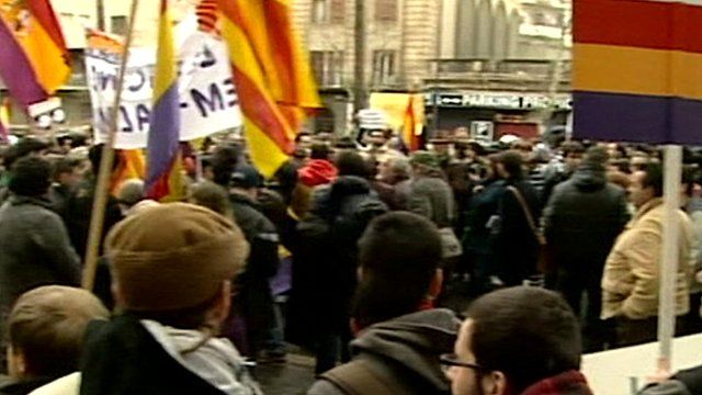 Protest outside court
