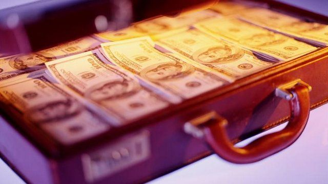 Briefcase of money