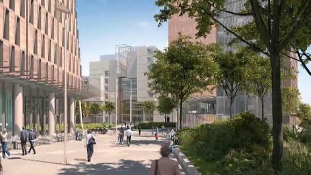 Artist's impression of the new campus