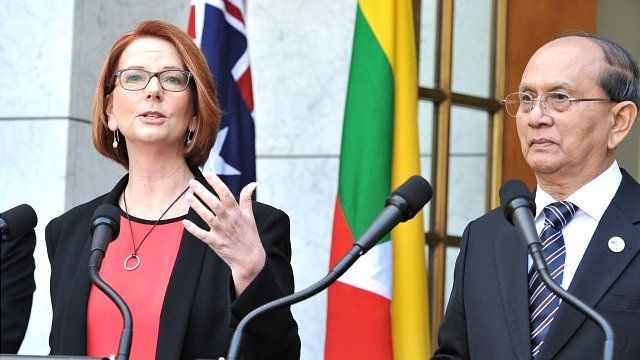 PM Julia Gillard and President Thein Sein