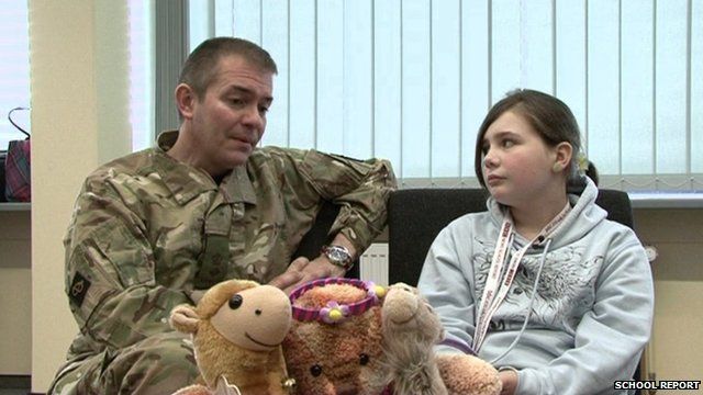 Commanding officer of The Mercian Regiment and School Reporter Meagan