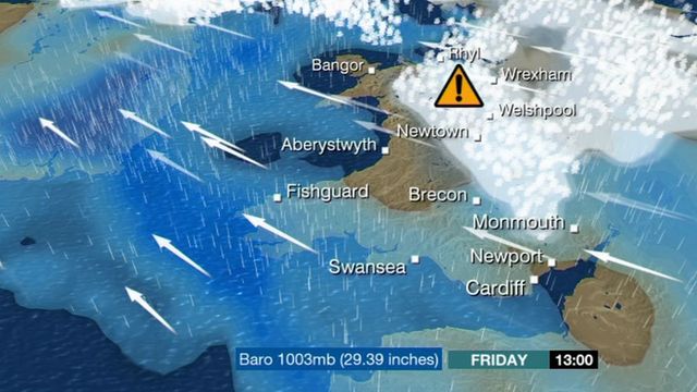 BBC Wales weather map