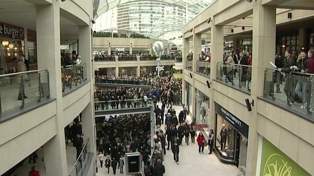 Busy shopping centre