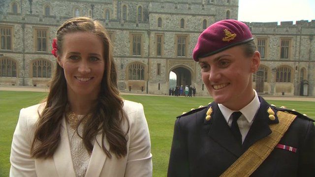 Helen Glover MBE and Heather Stanning MBE