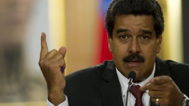 Nicolas Maduro at press conference. 15 April 2013